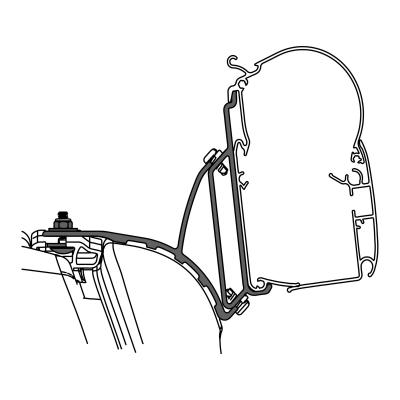 Artikelbild des Artikels “Adapter für VW T5 / T6 Multivan mit C-Schiene für Markisen Dometic PW 1100 “